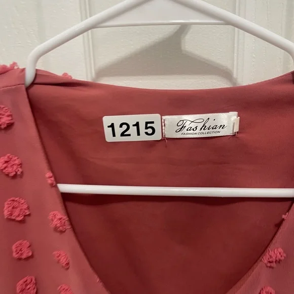 Fashian Collection Rose V-Neck Dress - Picture 3 of 10